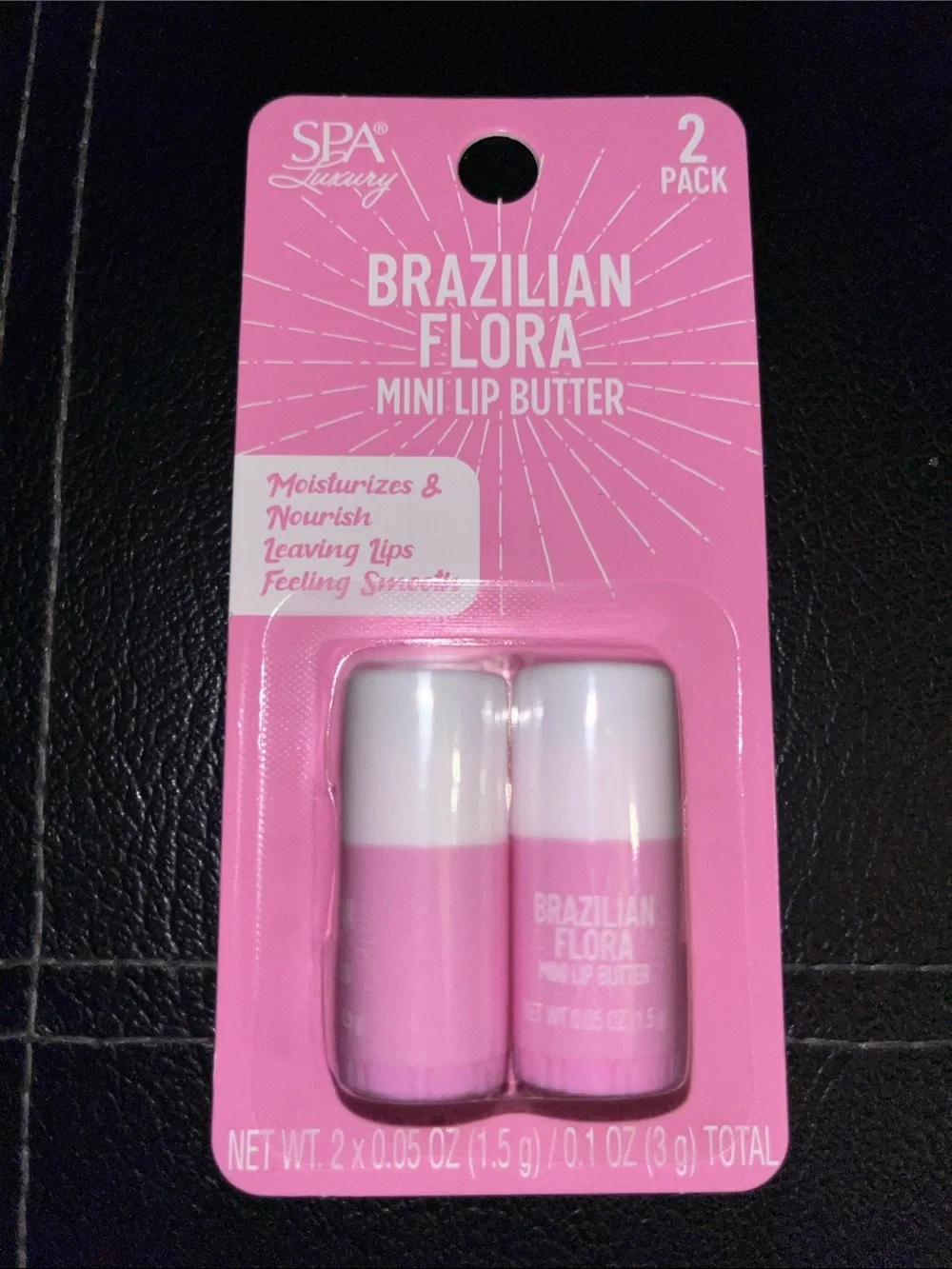 Brazilian Flora Mini Lip Butter - Pink, 2 Pack